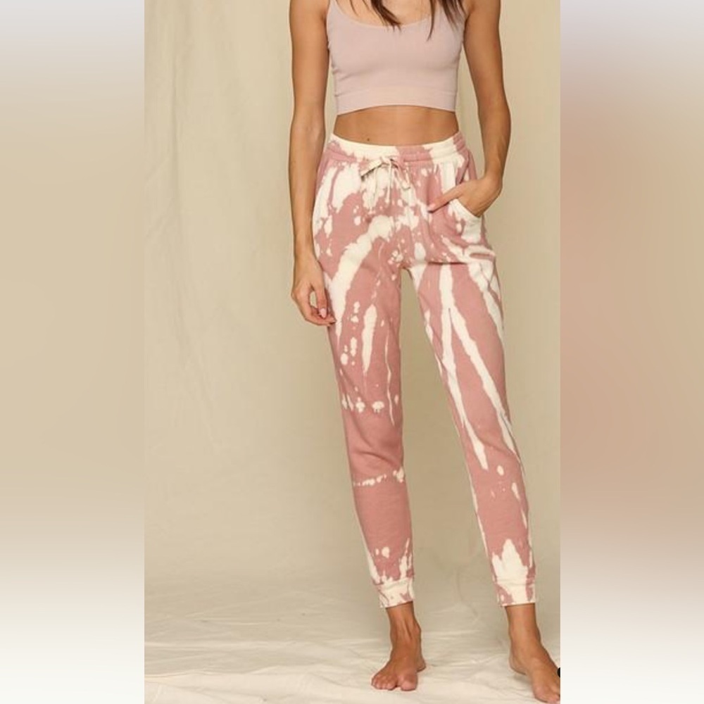 NWOT By Together-Knit French-Terry Mauve Joggers Sz SMALL